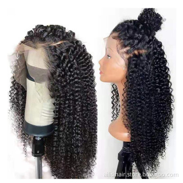 150% 180% 250% Cuticle Aligned Virgin Human Hair Wigs For Black Women 13*4 13*6 Pre Pluck Transparent Lace Human Hair Wigs